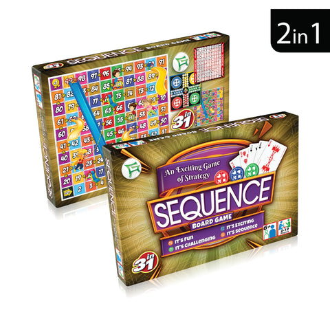 Sequence 3 in 1 Board Game