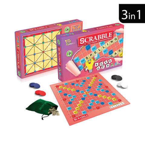 Scrabble – The Classic Crossword Game (3 in 1)