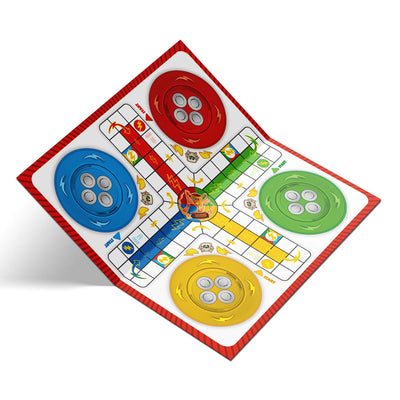 Wooden Ludo Board Game Set | 14x14 Inch & PET Jar S2