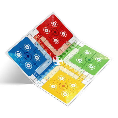 Wooden Ludo Board Game Set | 24x24 Inch & PET Jar XL2