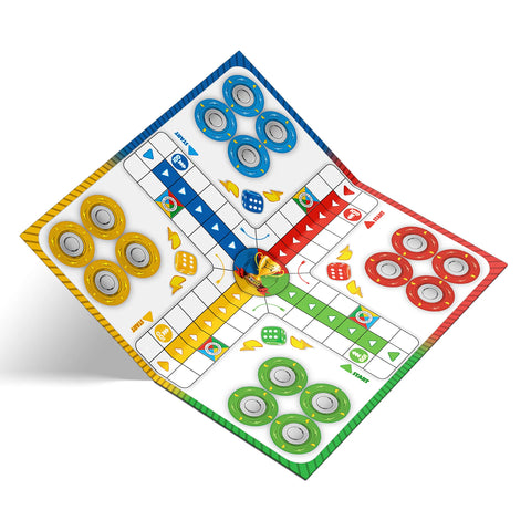 Wooden Ludo Board Game Set | 24x24 Inch & PET Jar XL3