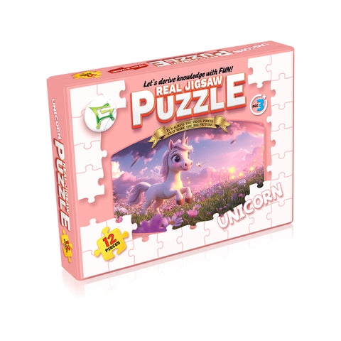 Learner's Real Jigsaw Puzzle of Unicorn