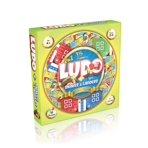 2 in 1 Puzzle Ludo Game | Large