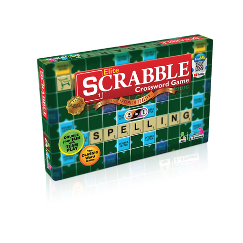 Elite Scrabble 2 in 1 Wooden Board Game