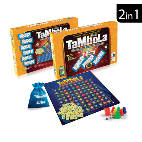 Tambola 2 in 1 Wooden Board Game