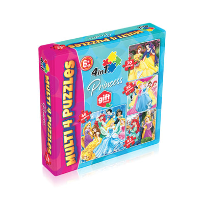Multi 4 in 1 Puzzle |Princess