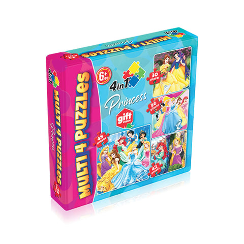 Multi 4 in 1 Puzzle |Princess