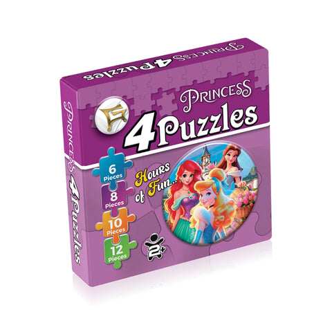 4 in 1 Puzzle | Princess