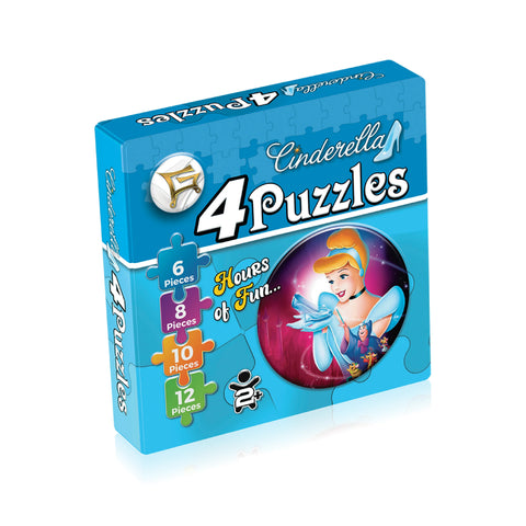 4 in 1 Puzzle | Cinderella