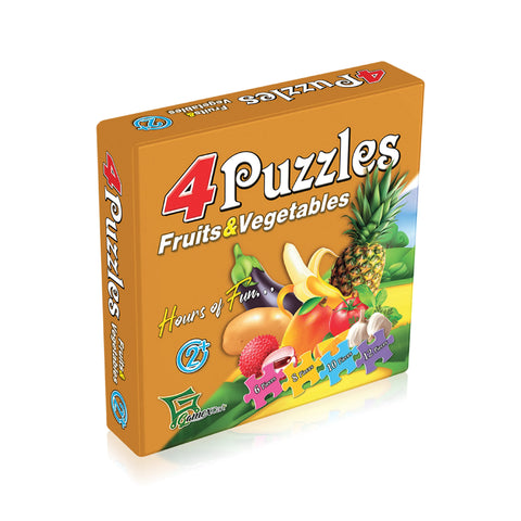 4 in 1 Puzzle | Fruits & Vegetables